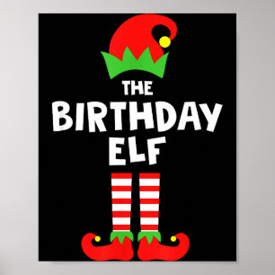 Weihnachtself Matching-Gruppe Familie Feiertag Chr Poster