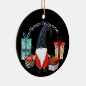Weihnachtself mit Blue Hat und Packages Ornament (Rechts)