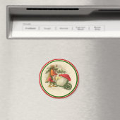 Weihnachtself mit Pilz Magnet (In Situ (Geschirrspüler))