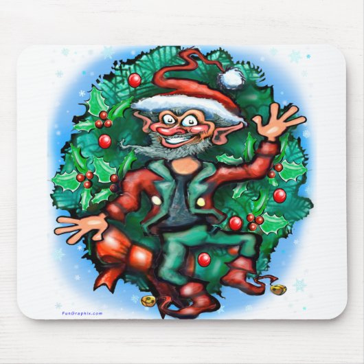 Weihnachtself Mousepad (Vorne)