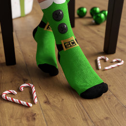Weihnachtself Naughty und Nice Festivals Socken