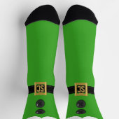 Weihnachtself Naughty und Nice Festivals Socken (Oben)