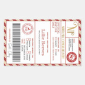 Weihnachtself Nordpol Sonderversand Rechteckiger Aufkleber (Vorderseite)