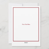 Weihnachtself oder Gnome Feiertagskarte (Rückseite)