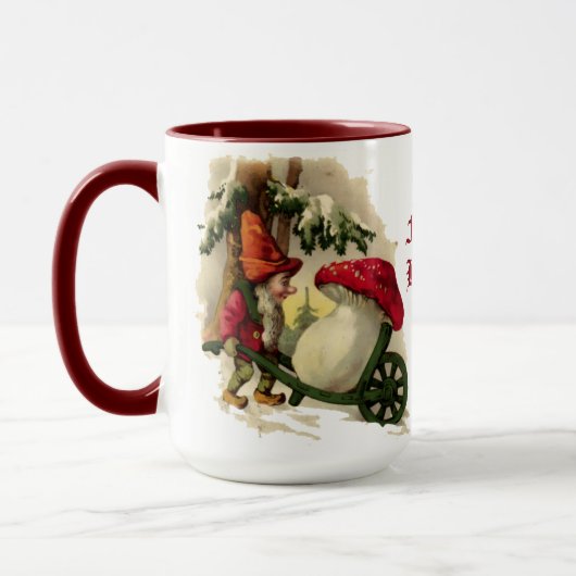 Weihnachtself oder Gnome Tasse (Links)