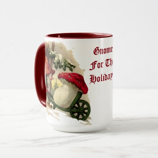 Weihnachtself oder Gnome Tasse (Vorderseite Links)