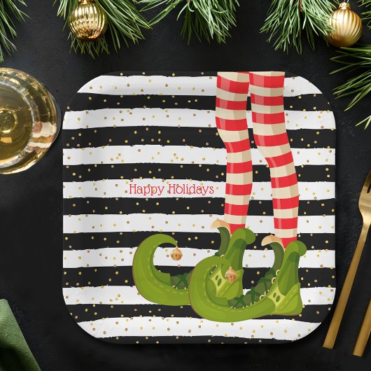 Weihnachtself Pappteller