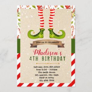 Weihnachtself-Party Einladung