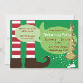 Weihnachtself-Party Einladung (Vorderseite)