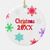 Weihnachtself Personalisiert Keramik Ornament (Hinten)