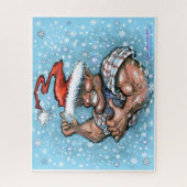Weihnachtself Puzzle (Vertikal)