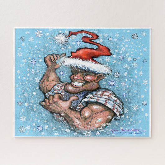 Weihnachtself Puzzle (Horizontal)