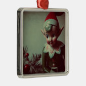 Weihnachtself Retro Xmas Ornament Aus Metall (Rechts)