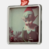 Weihnachtself Retro Xmas Ornament Aus Metall (Links)