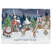 Weihnachtself Rudolph Gift Bag Große Geschenktüte (Rückseite)