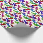 Weihnachtself Schuhe Muster Packpapier (Ecke)