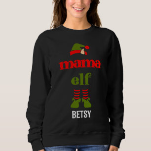 WEIHNACHTSELF T-SHIRT MIT MUTTER/MA NAME SWEATSHIRT