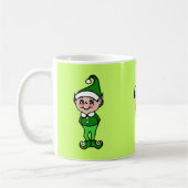 Weihnachtself-Tasse Kaffeetasse (Links)
