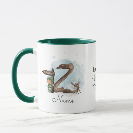 Weihnachtself-Tasse Tasse (Links)