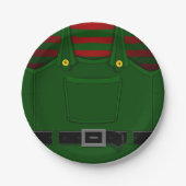 Weihnachtself Teller Festliche Party Teller (Vorderseite)