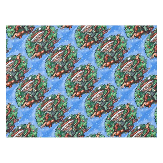 Weihnachtself Tischdecke (Vorderseite (Horizontal))
