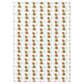 Weihnachtself und Candy Cane auf White Tableclout Tischdecke (Vorderseite)