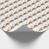 Weihnachtself-Urlaubspapier Geschenkpapier (Ecke)