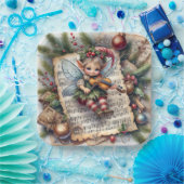 Weihnachtself Violine spielen Pappteller (Party)