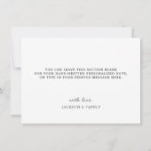 Weihnachtself Weihnachten Vielen Dank Dankeskarte (Rückseite)