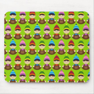 Weihnachtself-Wiederholungs-Mausunterlage Mousepad