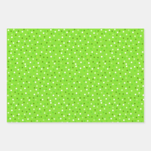 Weihnachtself, Zuckerrohr, Konfetti auf grün & rot Geschenkpapier Set (Vorderseite 3)