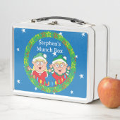 Weihnachtselfen Blond Hair Metall Brotdose (Beispiel)