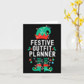 Weihnachtselfen Büro-Team-Party Familien-Matching  Karte (Gelbe Blume)