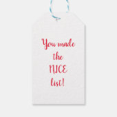 Weihnachtselfen Geschenkanhänger (Rückseite)