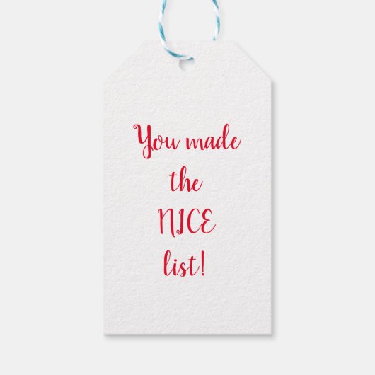 Weihnachtselfen Geschenkanhänger (Rückseite)