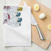 Weihnachtselfen Geschirrtuch (Viertel Falte)