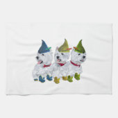 Weihnachtselfen Geschirrtuch (Horizontal)