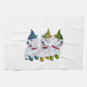 Weihnachtselfen Geschirrtuch