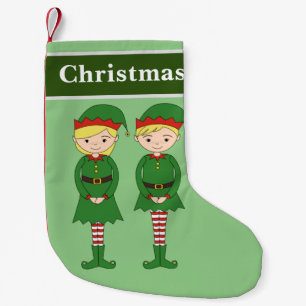 Weihnachtselfen Grün Kleiner Weihnachtsstrumpf