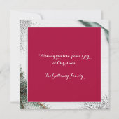 Weihnachtselfen Ho Ho Ho Glitzer Spaß Flachkarte (Rückseite)