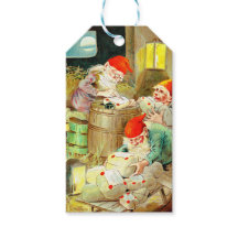 Weihnachtselfen im Vintage-Stil