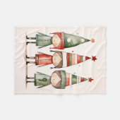 Weihnachtselfen in festlichen Hasen Fleecedecke (Vorderseite (Horizontal))