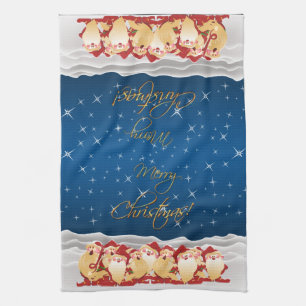 Weihnachtselfen Küchentuch