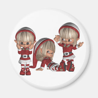 Weihnachtselfen Magnet
