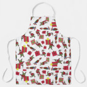 Weihnachtselfen Männer Koch Schürze (Vorderseite)