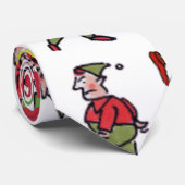 Weihnachtselfen Männer Krawatte (Gerollt)