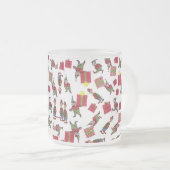 Weihnachtselfen mattierte Tasse (VorderseiteRechts)