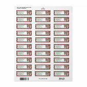 Weihnachtselfen Rücksendeadresse (Vorne)