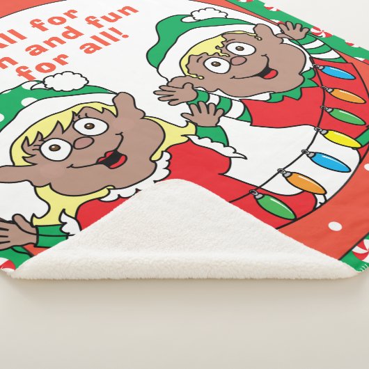 Weihnachtselfen Sherpadecke (3/4)