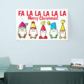 Weihnachtselfen singen banner (Messeveranstaltung)